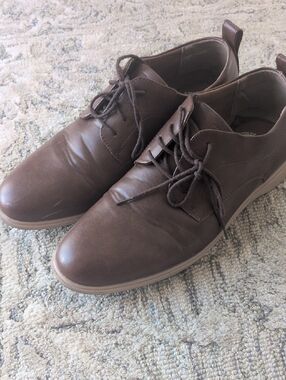 Deer Stags Brown Leather Lace-Up Derby Shoes